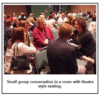 lecture seating conversation