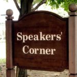 Speakers Corner Sign Singapore