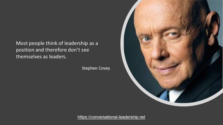 Stephen R. Covey | Conversational Leadership